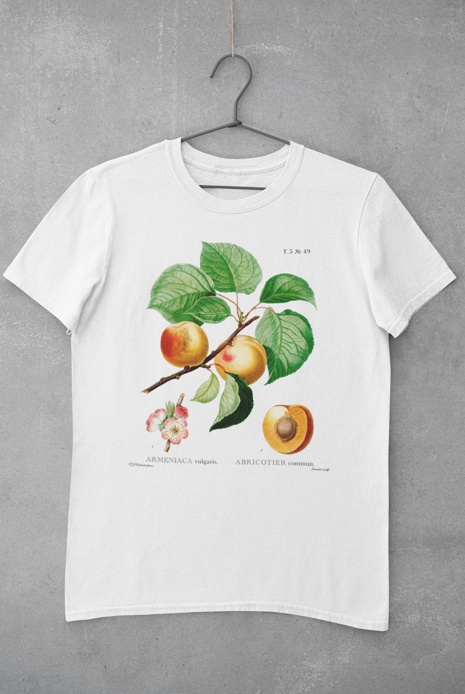 Botanical Peaches Shirt Peach Art Tshirt Aesthetic Vintage Etsy