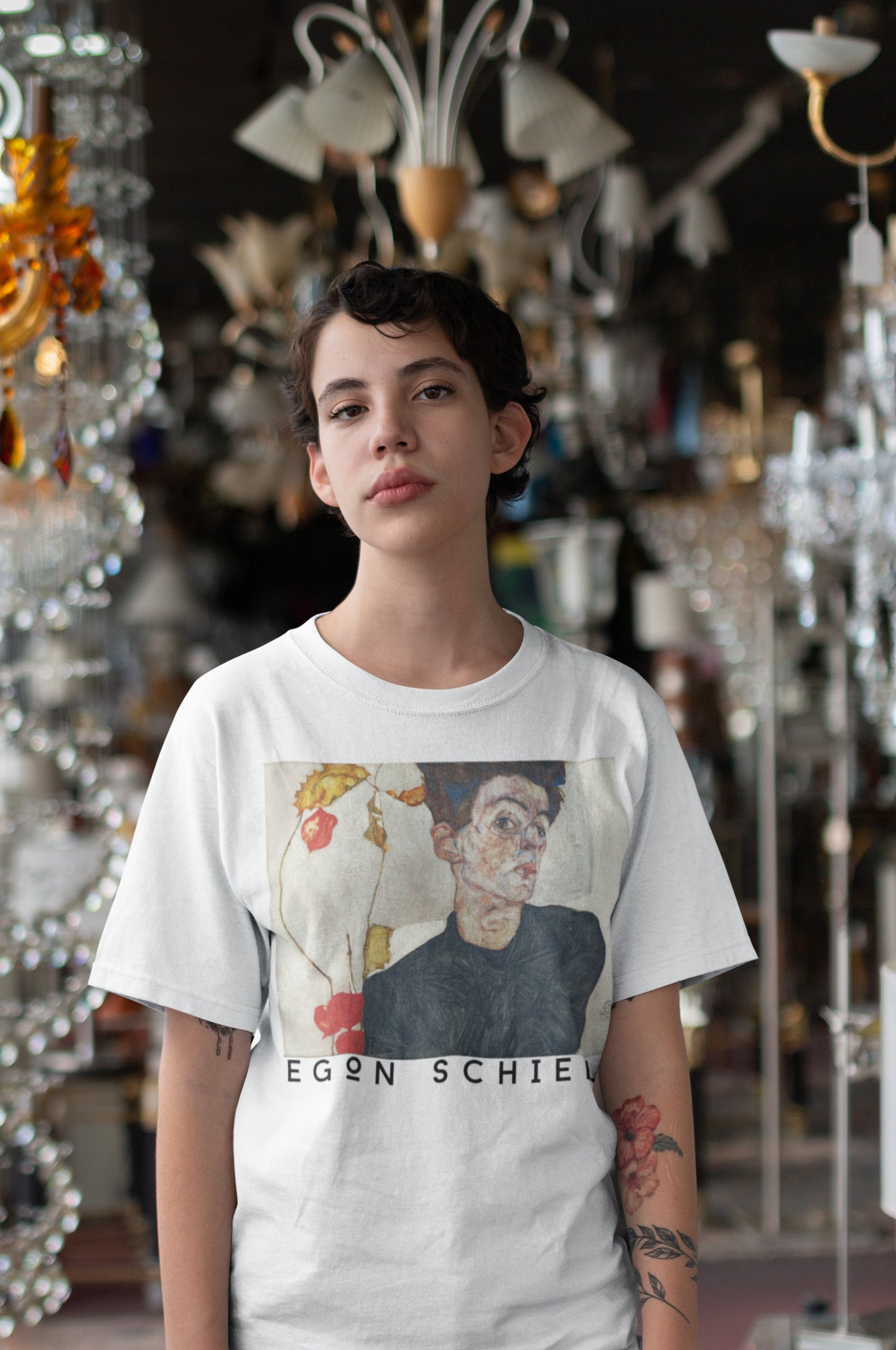 Egon Schiele T-shirt Retro T-shirt Expressionist Vintage | Etsy