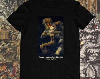 Saturn Devouring His Son Shirt • Goya • Horror Gore Art Top • Alternative Witchy Alt Goth Metal fashion • Greek Mythology Folklore Gift •