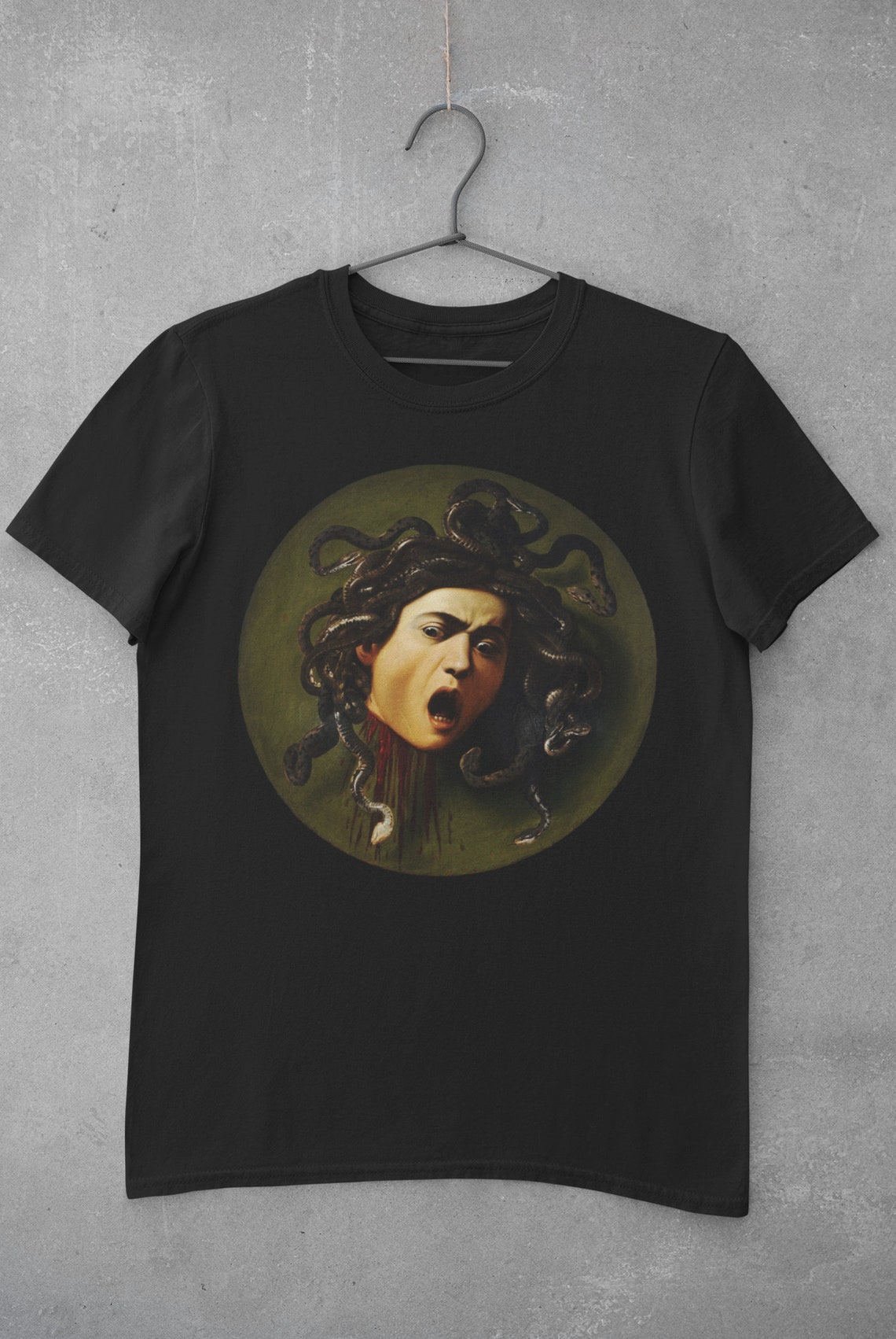 Medusa Caravaggio Shirt Greek Mythology Shirt Art History - Etsy