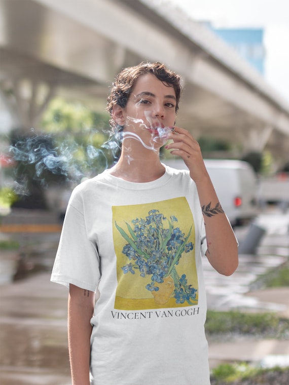 Vincent Van Gogh Irises Fine Art Painting T-Shirt Vincent Van Gogh Irises Fine Art Painting T-Shirt