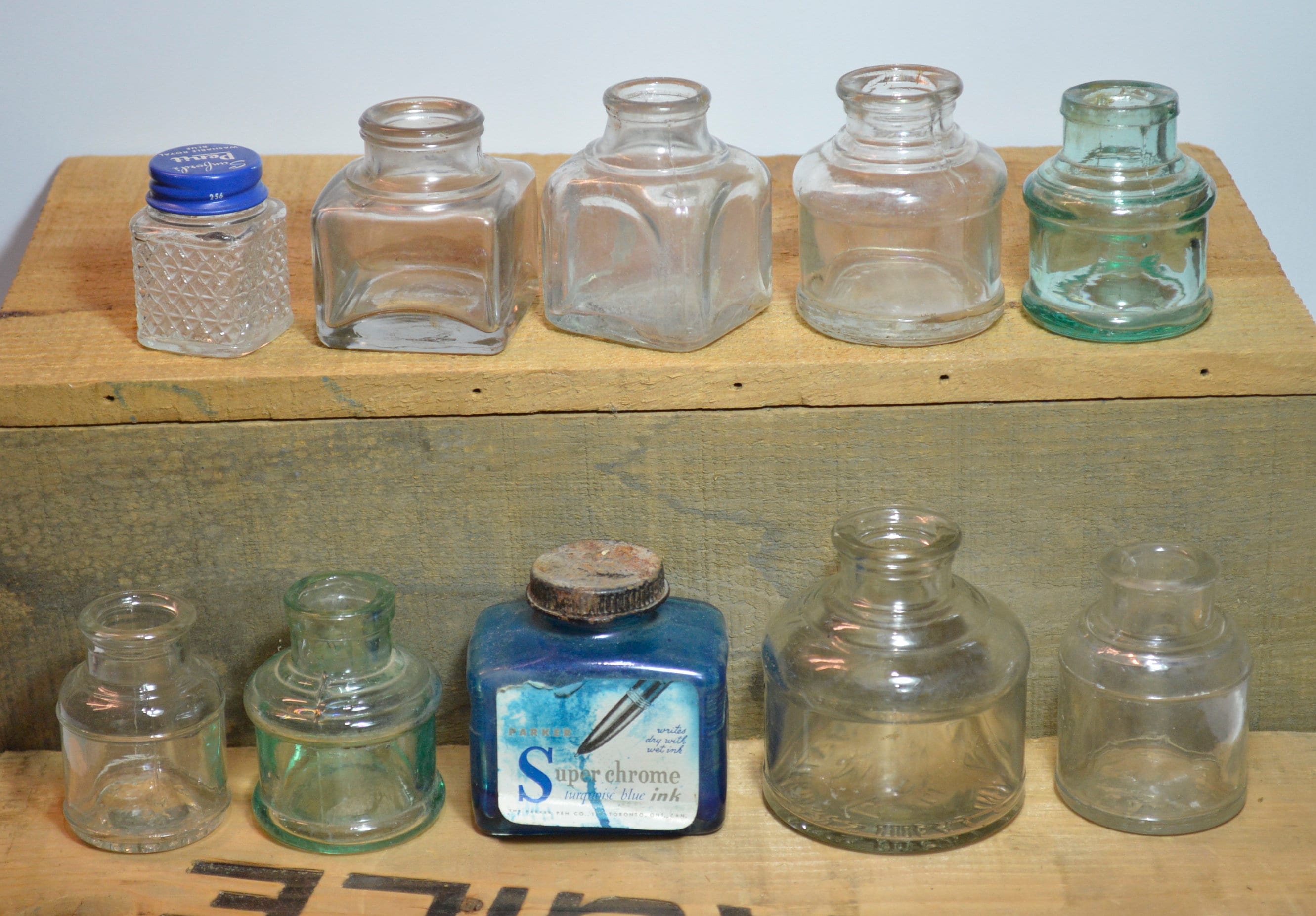 Antique Inkwells Lot of 10. Vintage Ink Bottles Lot Etsy