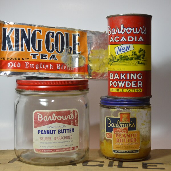 Antique Peanut Butter Jars Etsy