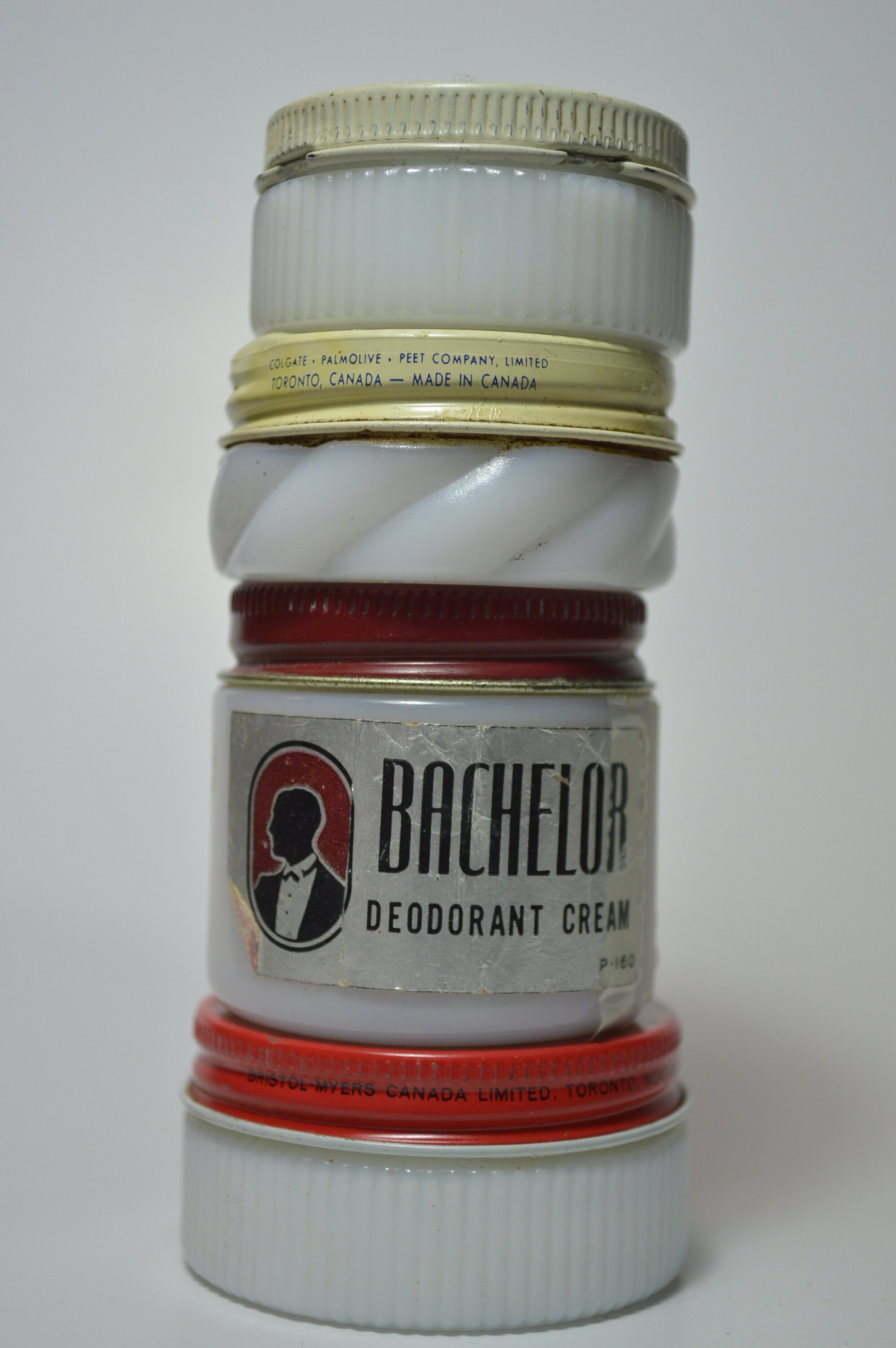 Vintage Cream Deodorant White Milk Glass Jar Lot MUM, Veto, Bachelor