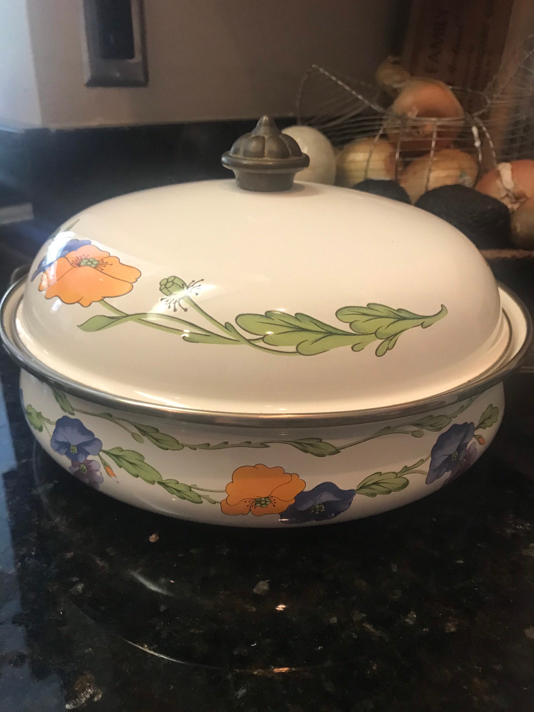 Vintage Enamel Pan Etsy