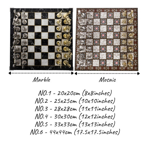 Pezzi Degli Scacchi in Marmo Rosso E Corallo Figure Del Re Da 3,5