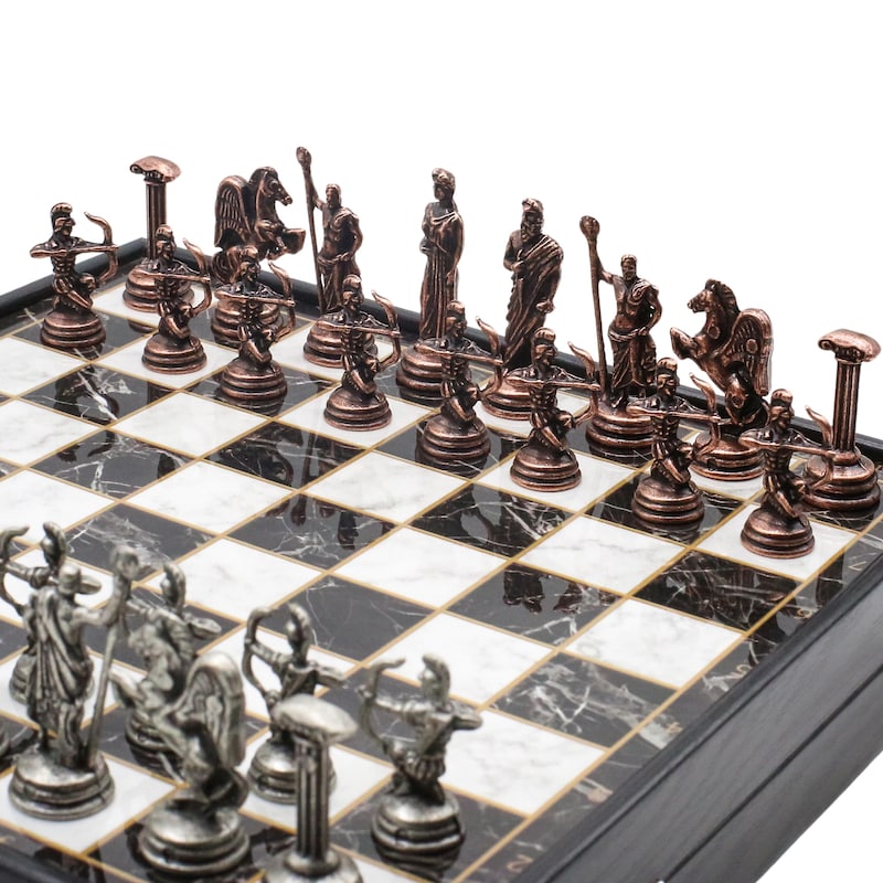 Bronze Chess Set Greek - Etsy UK