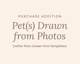 Addition of Custom Pets Drawn from Photos to an Order