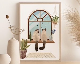 Cat Memorial Gift, Cat memorial print, Sympathy pet loss gift, Photo cat print, Cat loss gift, Personalised cat print, Unframed