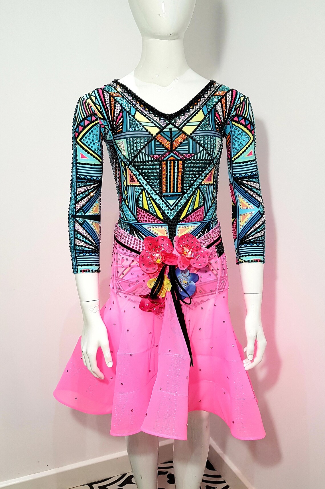 Junior Dance Dress 5 Pcs Etsy