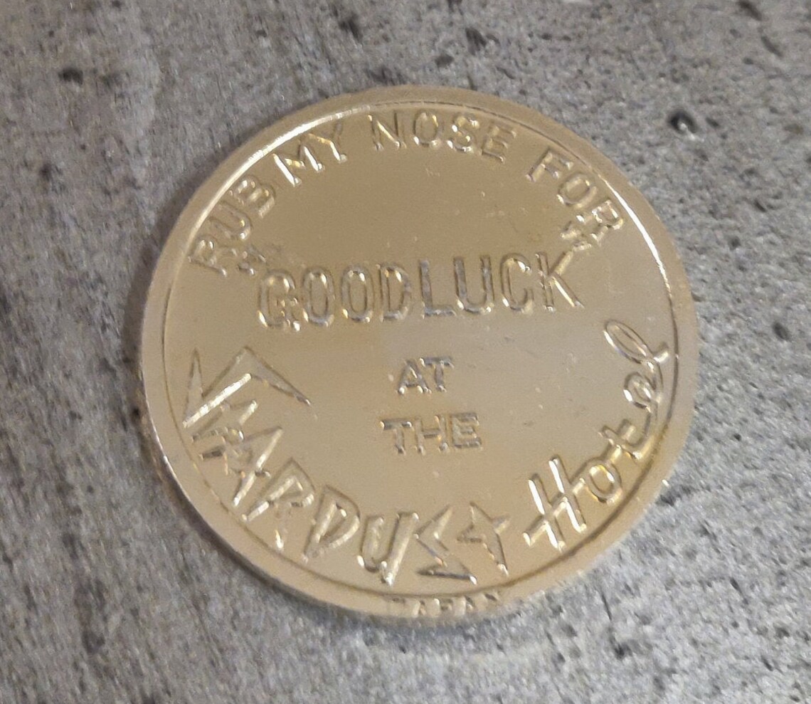 Vintage Circa 1969 Aluminum Good Luck Token aku Etsy