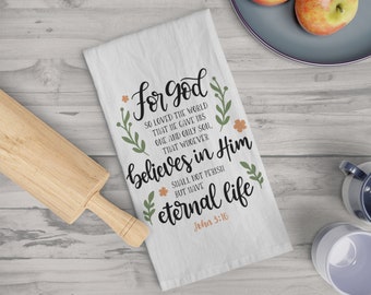 John 3:16 Tea Towel