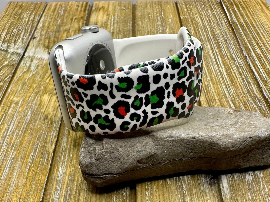 Christmas Leopard Watch Band for Apple Watch Samsung Silicone Etsy