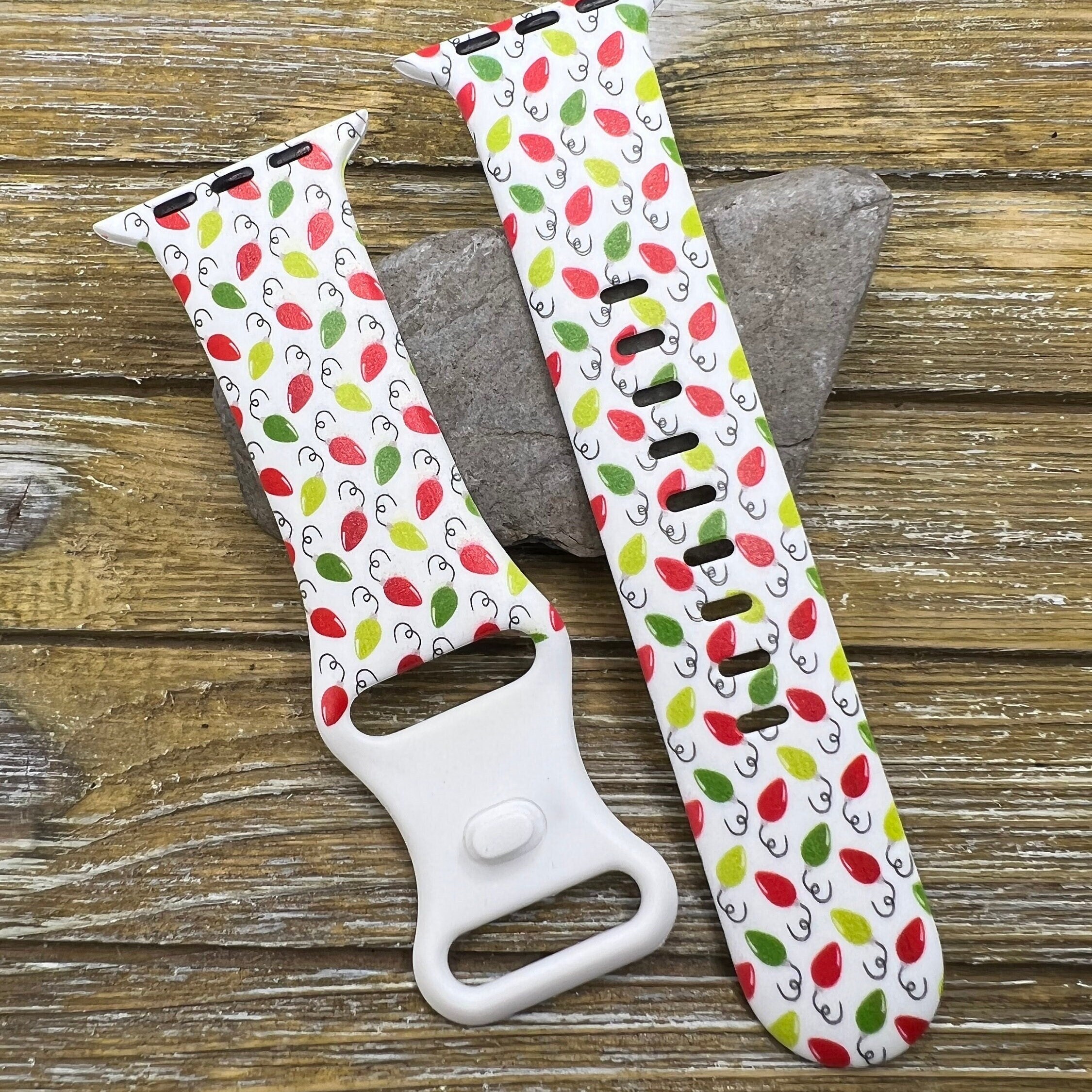 Christmas Lights Watch Band for Apple Watch 38mm 40mm 41mm Etsy
