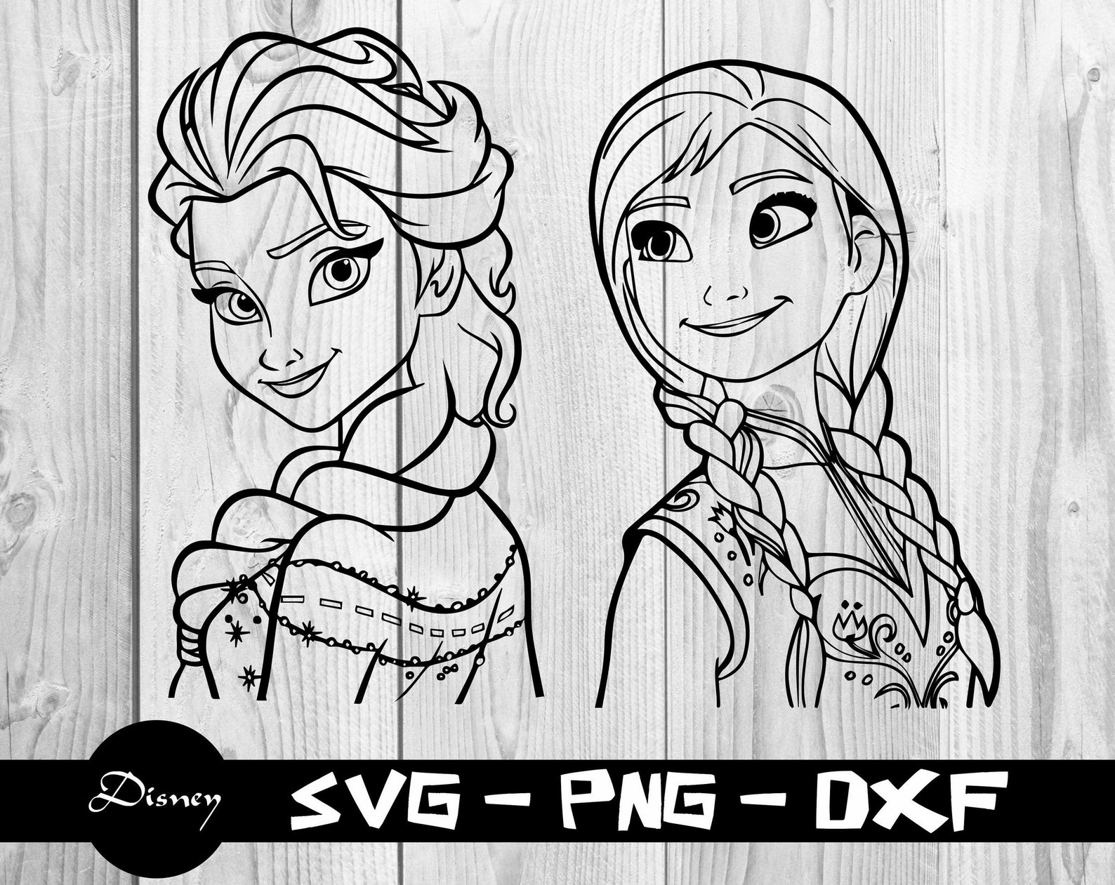 Frozen Elsa and Anna svg Frozen svg Disney svg Disney Png | Etsy