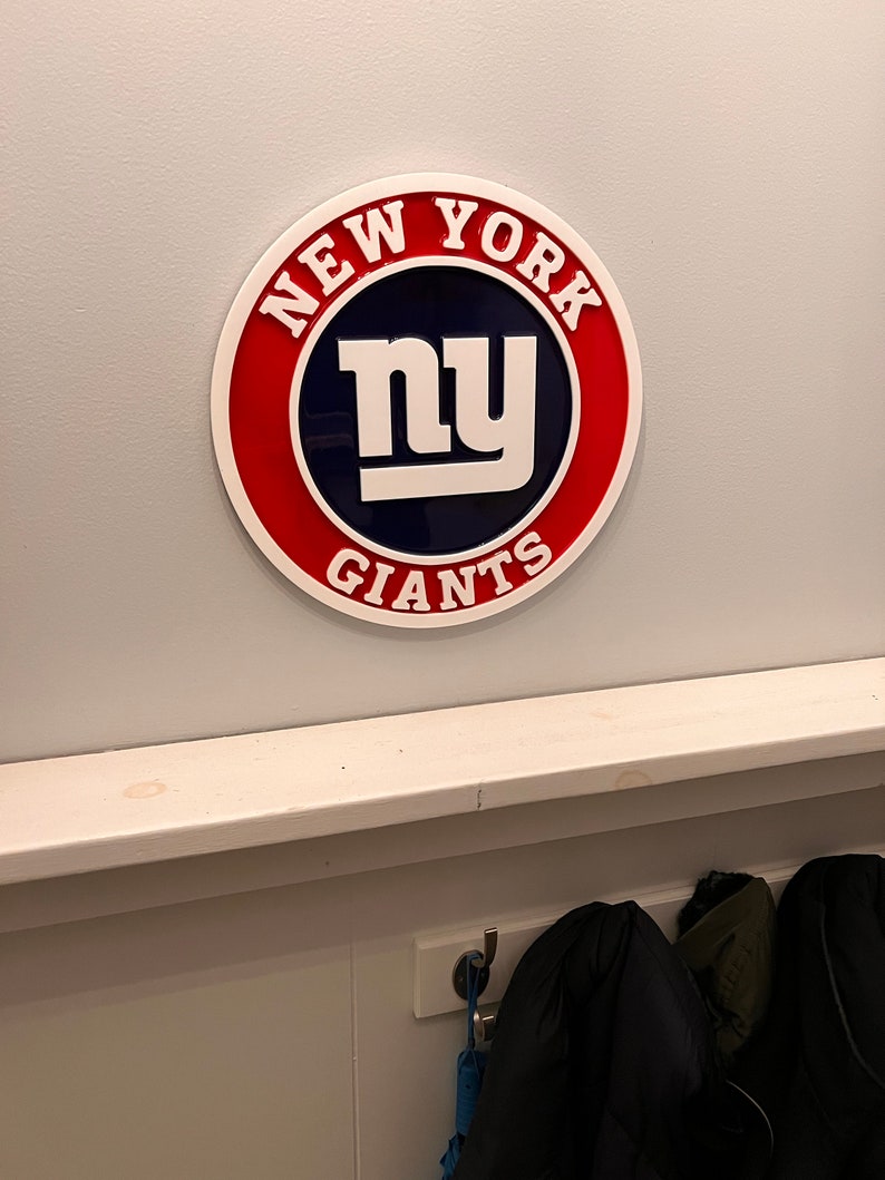 New York Giants Epoxy Wall Sign - Etsy