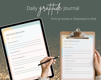Digital Daily Gratitude Journal || Daily Gratitude Journal || Digital Download