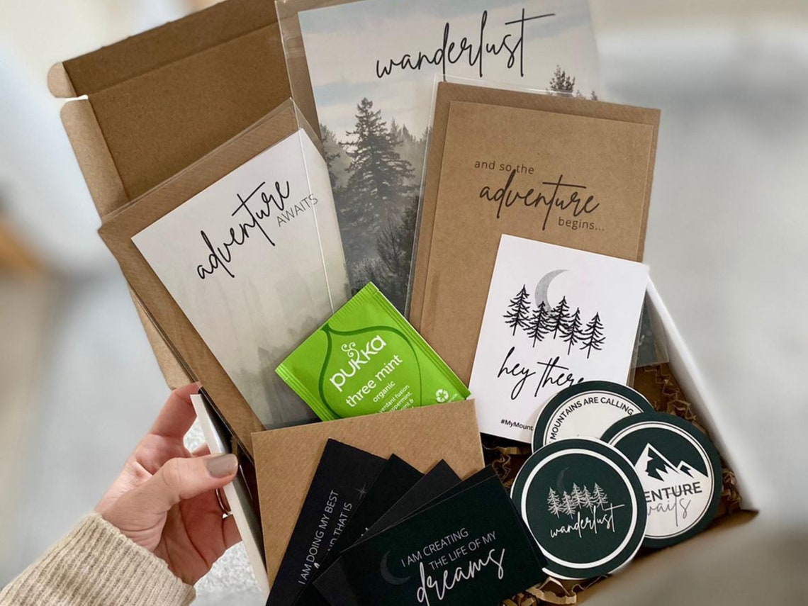 Wanderlust Positivity Post Positive Gift Positive Box Etsy