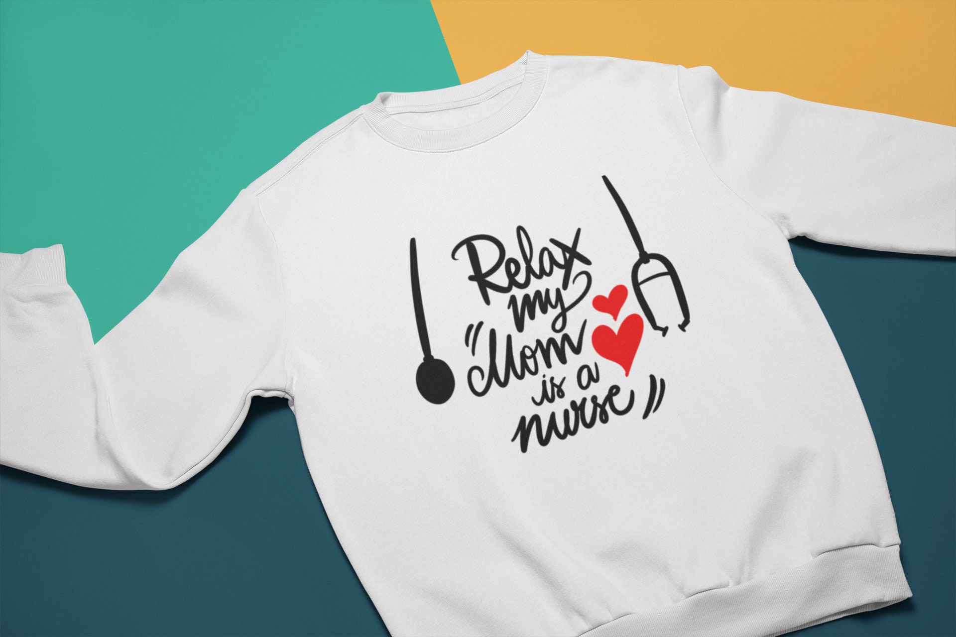 Nurse Onesie Svg Relax My Mom is a Nurse Svg Baby Onesie - Etsy