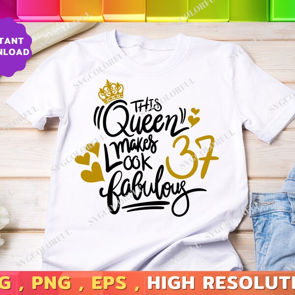 37th Birthday Svg - Etsy
