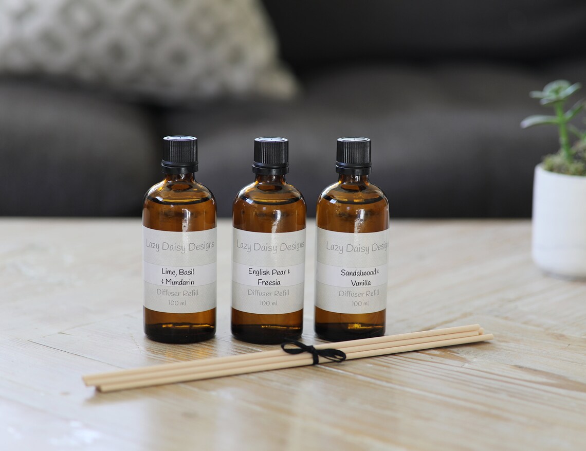 Sandalwood & Vanilla Oil Diffuser Refill 100ml or 200ml with Etsy