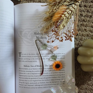 The Sun Keeper Bookmark | Handmade Bookmark, Whimsical Bookmark, Cottagecore