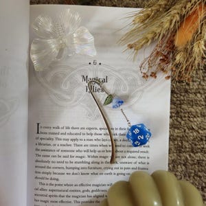The Dreamer&#39;s Dice | Handmade Bookmark, Dungeons & Dragons, Fantasy