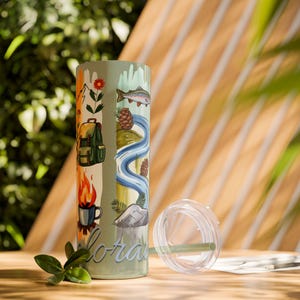 Colorful Colorado Adventure Skinny Tumbler | 20oz Eco-friendly Travel Mug | Perfect for Outdoor Lovers | Gifts for Hikers, Campers, [...]