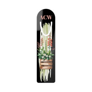 Floral Custom Bookmark - Personalized Bookmarker, Reader Gift, Book Lover Keepsake, Literature Accessory, Unique Gift for Readers