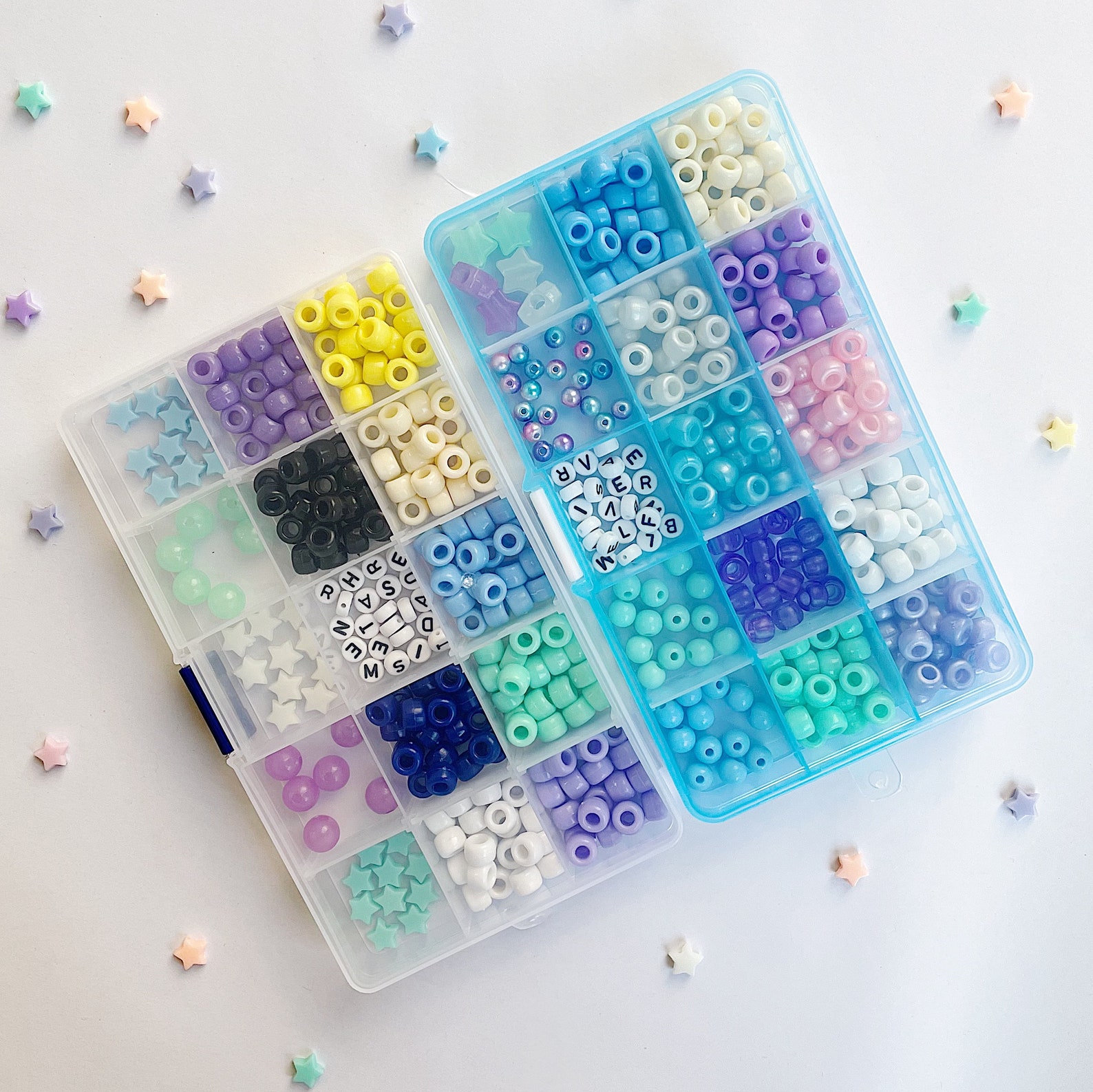 DIY Beaded Stretch Bracelet Kits Mermaid and Starry Nights 2 Etsy