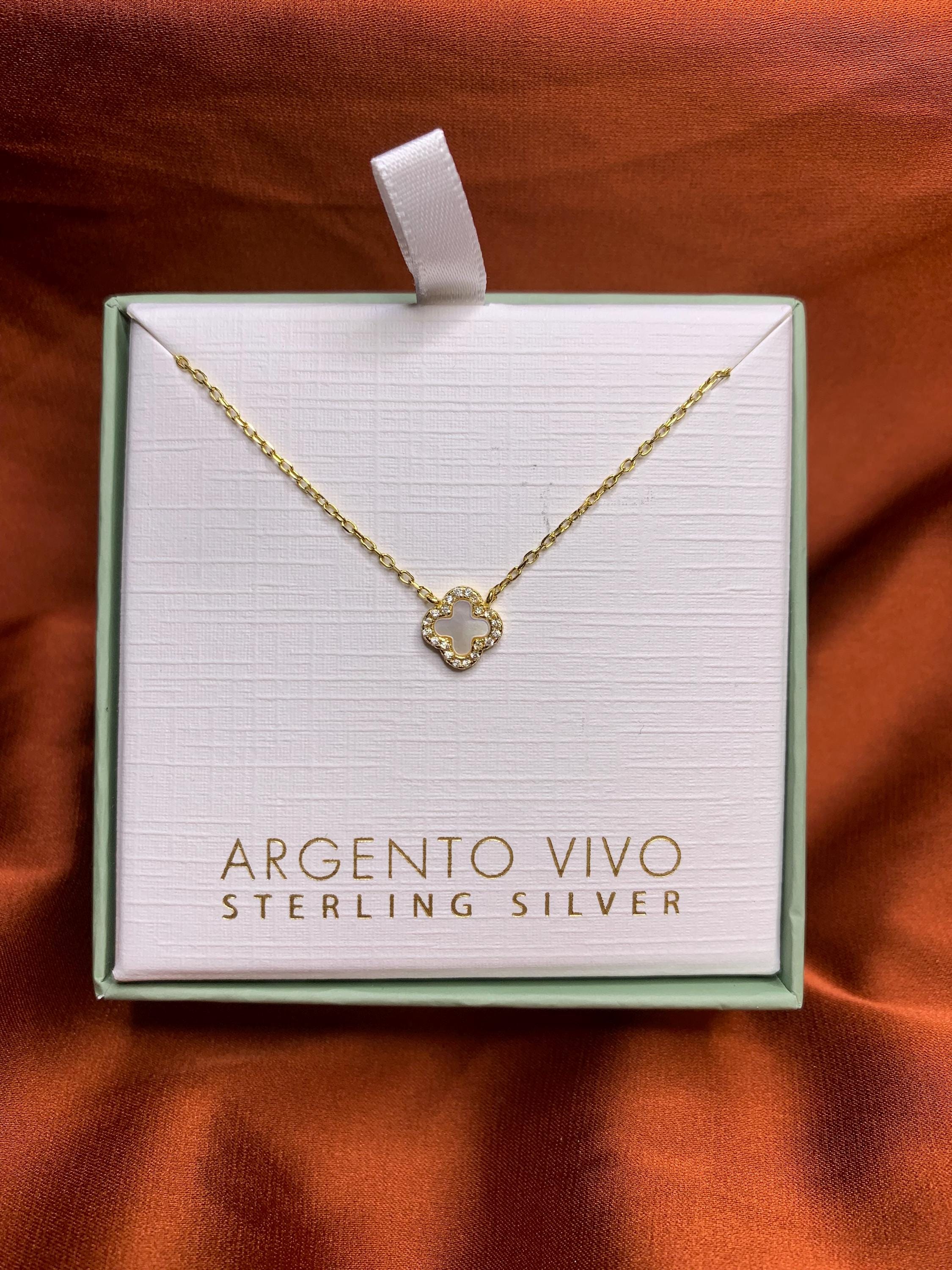 Argento Vivo - Van Cleef Clover White & Gold Diamond Mini 16+2
