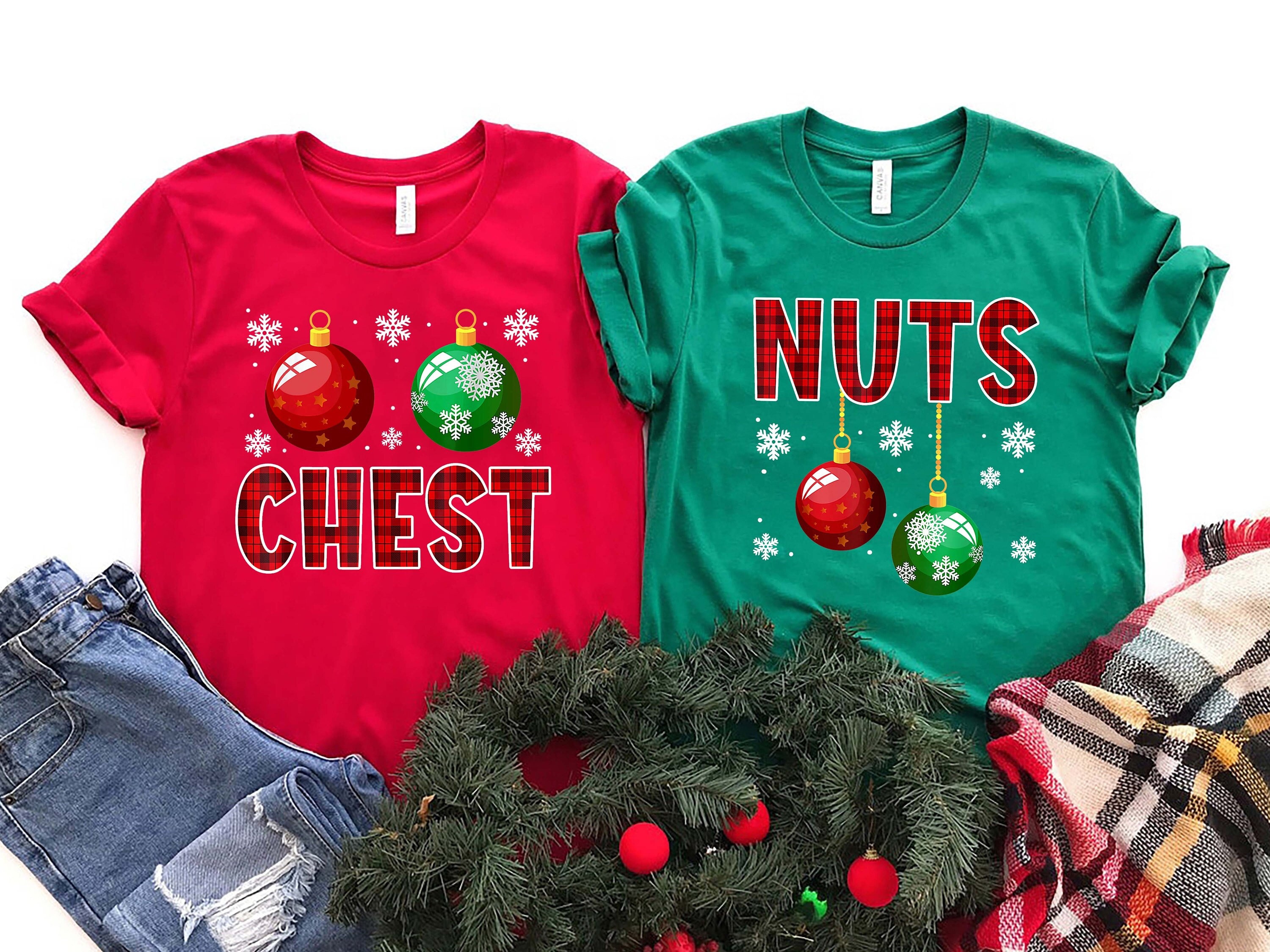 Discover Chest Nuts Matching Chestnuts Plaid Christmas Couples Shirt