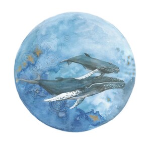 Humpback whale humpback whale poster walldecor watercolor printable instant download whale art digital print watercolor whale