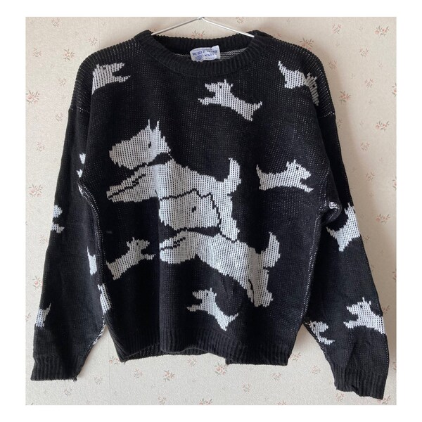 Scottie Dog Sweater Etsy