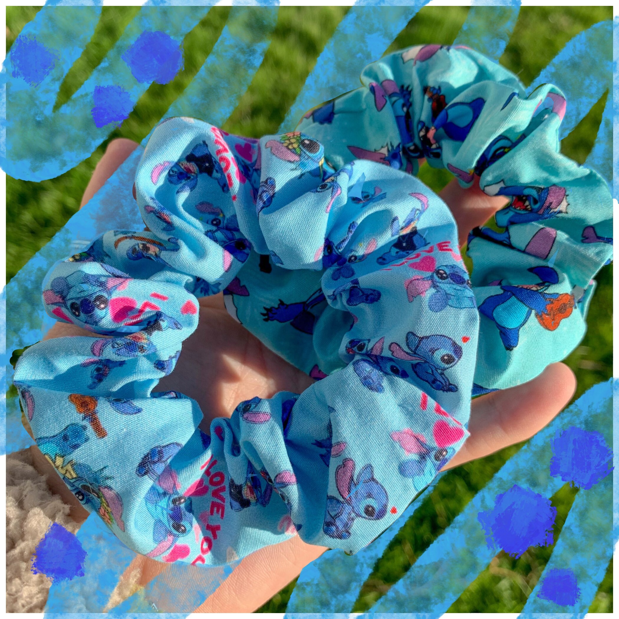 Stitch/disney/hair Accessory/scrunchies Etsy