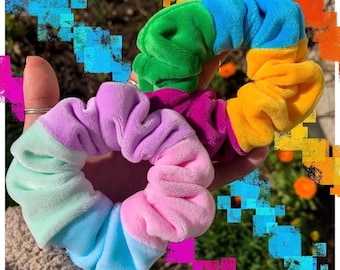 CUSTOM patchwork scrunchies