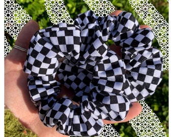 checkerboard scrunchies