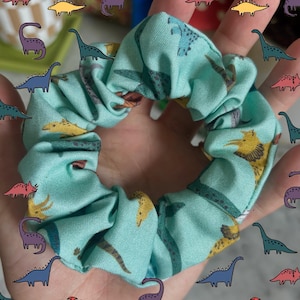 Dinosaur themed scrunchie