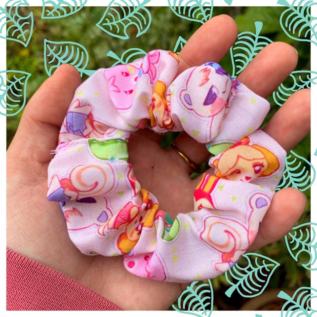 Animal crossing inspired character scrunchie