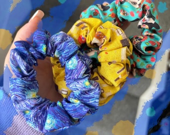 Bundle aus 3 Kunstfarben-Scrunchies