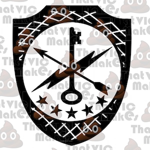 Black and White 780th Military Intelligence Brigade Insignia SVG PNG JPEG