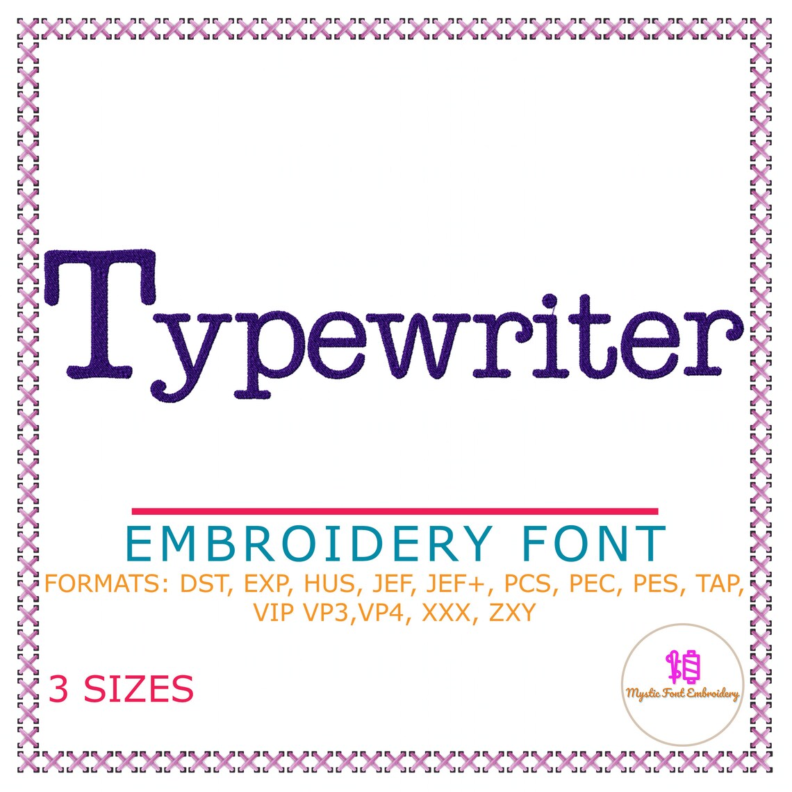 Typewriter embroidery font machine embroidery fonts 3 sizes  etsy Typewriter embroidery font machine embroidery fonts 3 sizes  etsy
