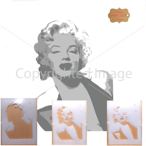 Three layer Airbrush art stencil set Mylar ships worldwide.