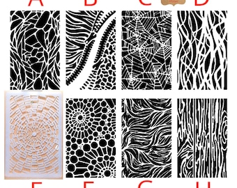Backgrounds Stencil Airbrush art stencils Artists background texture template Mylar ships worldwide.