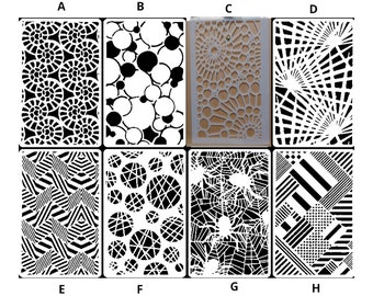 Backgrounds stencil D Airbrush art stencils artists background texture template Mylar ships worldwide.