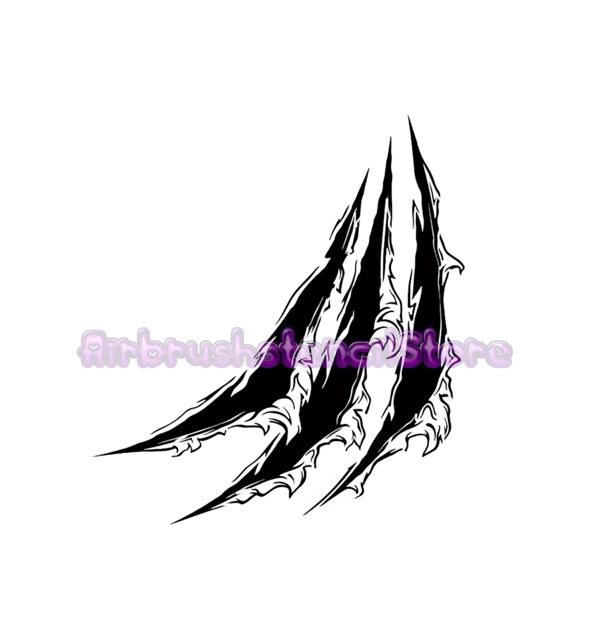 Torn Metal Airbrush Art Stencil Available in 2 Sizes Mylar Ships