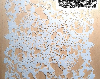 Texture template Airbrush art stencil artists background texture template available in 6 sizes Mylar ships worldwide.