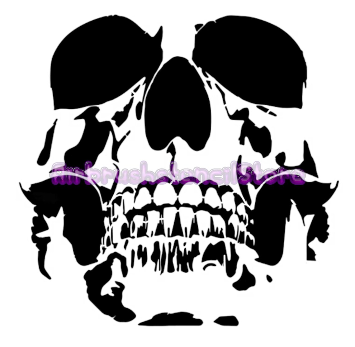Skull Stencil Airbrush Art Stencil Artists Skull Template Available in