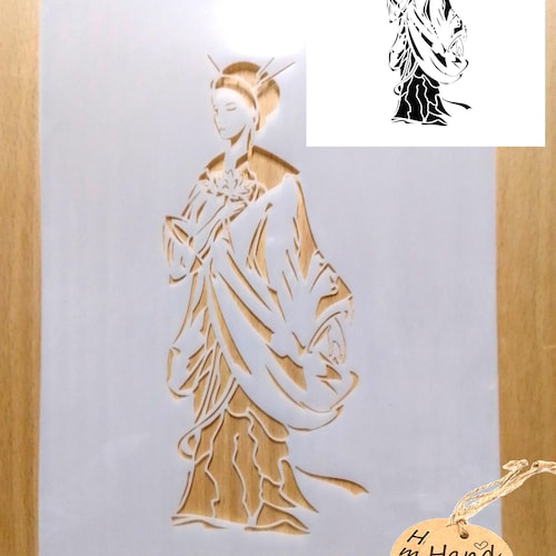 Digital Download Vintage Japanese Kimono Pattern - Katagami