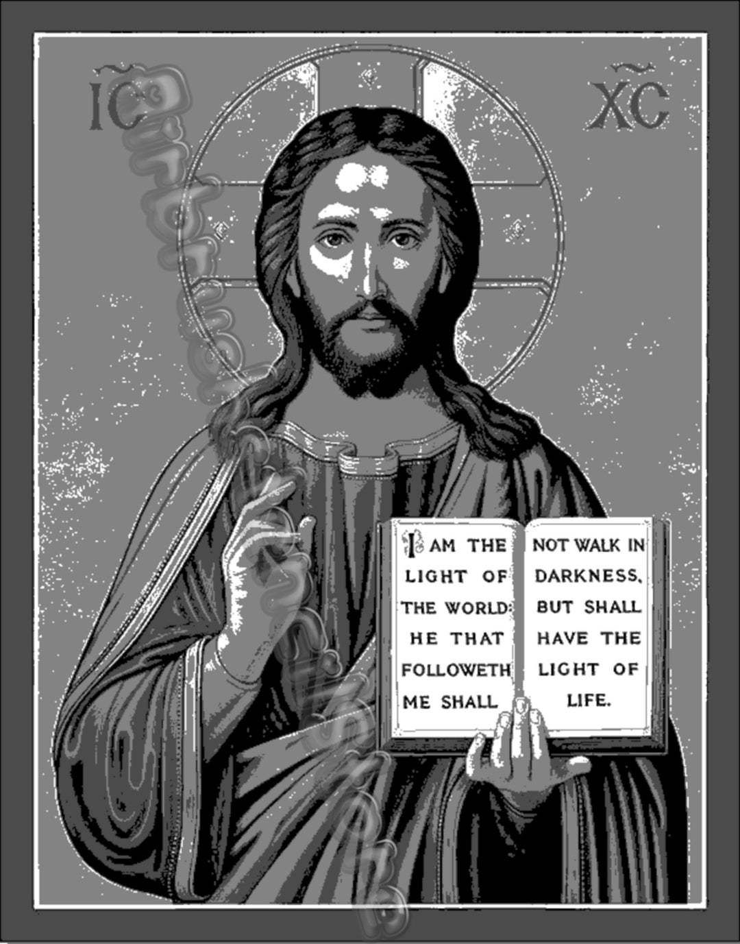 Three Layer Jesus Airbrush Art Stencil Set Clear Mylar Ships Worldwide